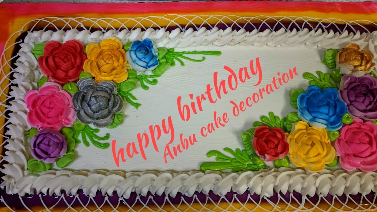 Pin by Lakshmi on Birthday cakes  Simple cake designs, Easy cake decorating,  Buttercream cake decorating
