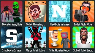 Monster War;Hide & See,Toilet Monster;Hide N S,Nextbots in Maze;Survival,Toilet Open World,...