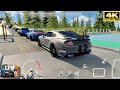 TRANSPORTING PIXAR CARS &amp; FRUITS WITH COLORED &amp; JOHN DEERE vs CLAAS vs TRACTORS - BeamNG.drive
