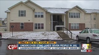 6 charged with drug felonies in undercover bust at Lawrenceburg, Indiana apartment complex
