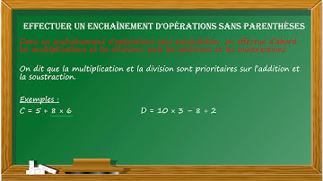 Effectuer un enchaînement d