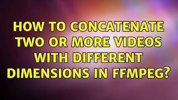 How to concatenate two or more videos with different dimensions in FFMpeg?