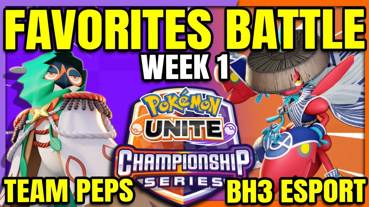 THE TWO FAVORITES Team Peps vs BH3 Esport - UCS EU | Pokemon Unite
