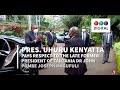 Uhuru Kenyatta pays respect to the late former President of Tanzania Dr John Pombe Joseph Magufuli.