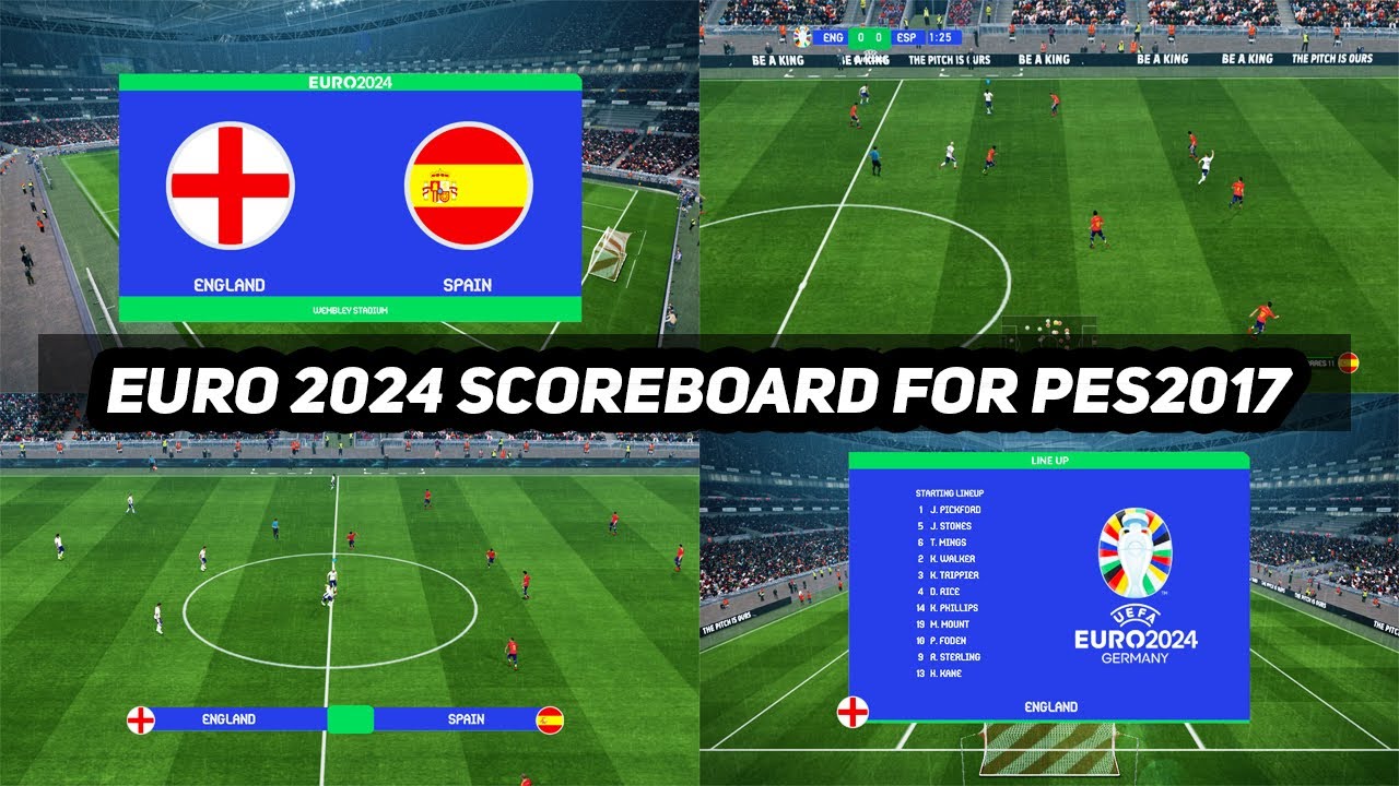 PES2017 | EURO 2024 NEW SCOREBOARD FOR ALL PATCHES - YouTube