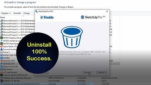 How to uninstall #Sketchup pro in windows 10 (Complete Instruction)