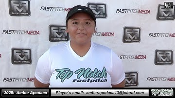 2025 Amber Apodaca Power Lefty Hitter 3rd Base Softball Skills Video - Top Notch Fastpitch Colorado