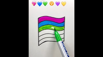 💓💙💚🌞💜💛satisfying creative drawing #art  #satisfyingvideo #satisfying #video #viral #creative #shorts