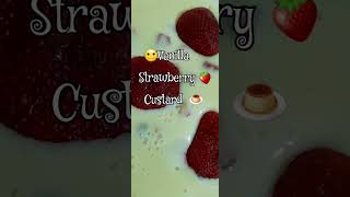 Vanilla Strawberry Custard By Homemade Food food yt youtubeshorts foodie custard dessert