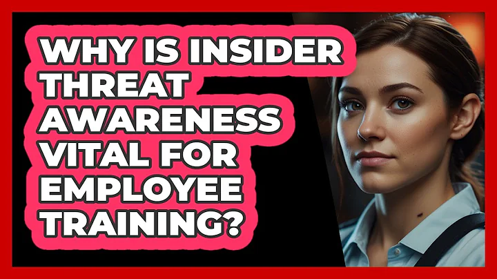 Why Is Insider Threat Awareness Vital For Employee Training? - SecurityFirstCorp.com