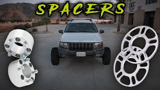 Installing Wheel Spacers on my Jeep Grand Cherokee | Jeep WJ 2004 Jeep Cherokee Lug Pattern