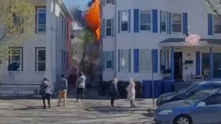 Wind-whipped fire damages several homes in Salem