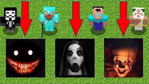 Minecraft 1.19 Battle_NOOB vs PRO vs HACKER SCARY PITS BUILD CHALLENGE/ ANIMATION (Xbox/PS4/PC)