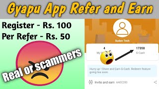Gyapu app refer and earn | Register and earn Rs. 100 | Earn free money online 2021 screenshot 4