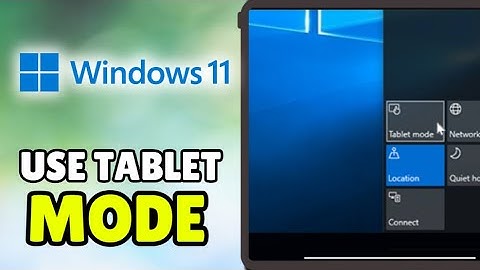 How To Use Tablet Mode In Windows 11 2025 - Full Tutorial (PC/HP Laptop)