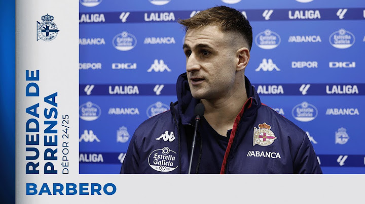 Rueda de prensa de Iván Barbero tras el RC Deportivo 5-1 CD Castellón
