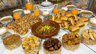 فطور أول رمضان?العشا وحتى السحور جبت ليك كلشي المالح والحلو بعجينة واحدة?مقيلة شهوة تحلية?وعصير روعة