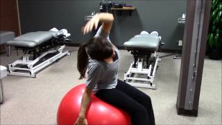 Kailua-Kona Stability Ball Stretches To Alleviate Back Pain With Dr. Broderson And Dr. Hogan
