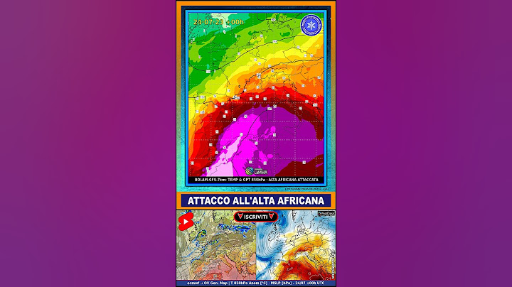 Caldo ed Afa con Qualche Temporale al Nord | #Meteo #Shorts