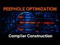 Peephole Optimization | Compiler Construction