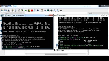 How to Configure Mikrotik Routing Static 2 Router using GNS3
