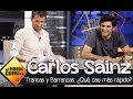 ¿Qué cae más rápido? Trancas y Barrancas juegan con Carlos Sainz - El Hormiguero 3.0