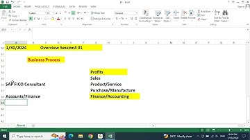 BATCH 5: SAP S/4 HANA FICO OVERVIEW SESSION - 01