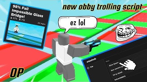 new obby trolling script| fluxus and hydrogen and arceus X v3.0 go to pin comment to try the script