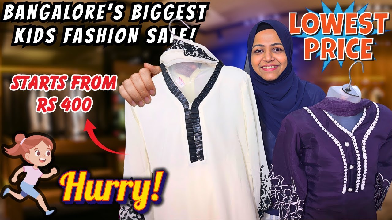 Bangalore’s BIGGEST Kids Fashion Sale! Pakistani, Ethnic, Co-ords & Party Wear Starts at ₹400