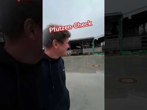 Neue Betonfläche prüfen 🧐 #landwirtschaft