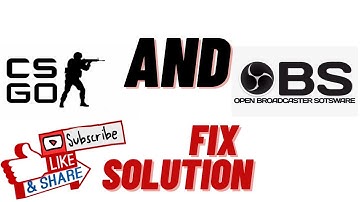 #OBS and #CSGO @2020 #FIX simple #solution!!!