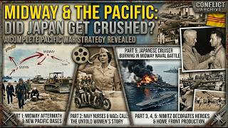 WWII Archive: US Rushes New Pacific Bases & Battle of Midway Aftermath (1942 Newsreel)