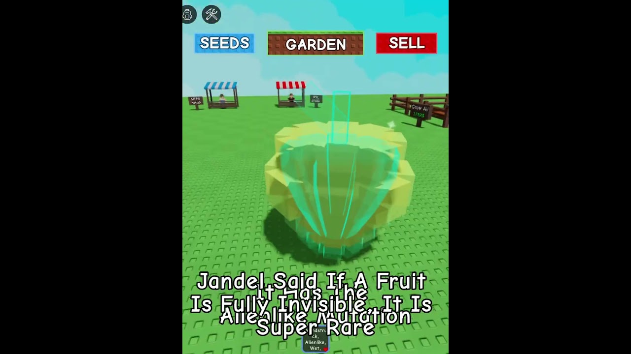 Rare Fully Invisible Alienlike Sugar Apple (Grow A Garden)