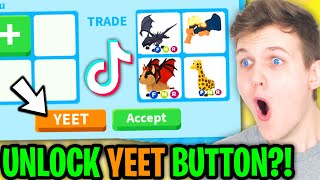 Can We Get These SECRET ADOPT ME TIK TOK HACKS To ACTUALLY WORK!? (YEET BUTTON?!)