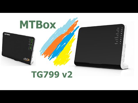 configuration routeur  TG799 v2  MTBOX ضبط إعدادات