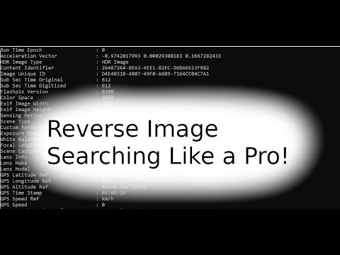 रिवर्स इमेज सर्चिंग और एक प्रो की तरह EXIF ​​​​डेटा खींचना!
