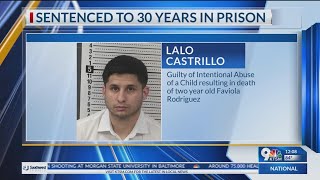 Man convicted of killing 2-year-old baby sentenced to 30 years