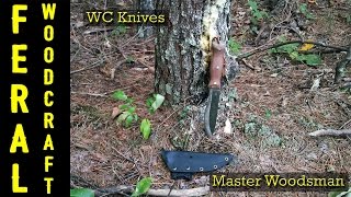A One Tool Option: WC Knives - The Master Woodsman Knife
William Collins from WC Knives has come up with his take on what one could describe as a One Tool Option. This knife is designed to tackle large and fine tasks alike. It features a scandi and saber dual grind that have the same 11 degree grind angle to allow both an even transition between grinds while cutting but also allow for ease of maintenance.
Check out www.thegauntlet.tv for all the reviews of this knife.
Here is a link to William Collins describing his thoughts on the use of its design features: https://www.youtube.com/watch?v=FLZDmz7_xOc
http://www.wcknives.com/
Subscribe: http://tinyurl.com/feralwoodcraft
Amazon Store: http://astore.amazon.com/feralwoodc0c-20
For a sneak peak of upcoming projects:
Instagram: https://instagram.com/feral_woodcraft/
Twitter: https://twitter.com/feralwoodcraft A One Tool Option: WC Knives - The Master Woodsman Knife