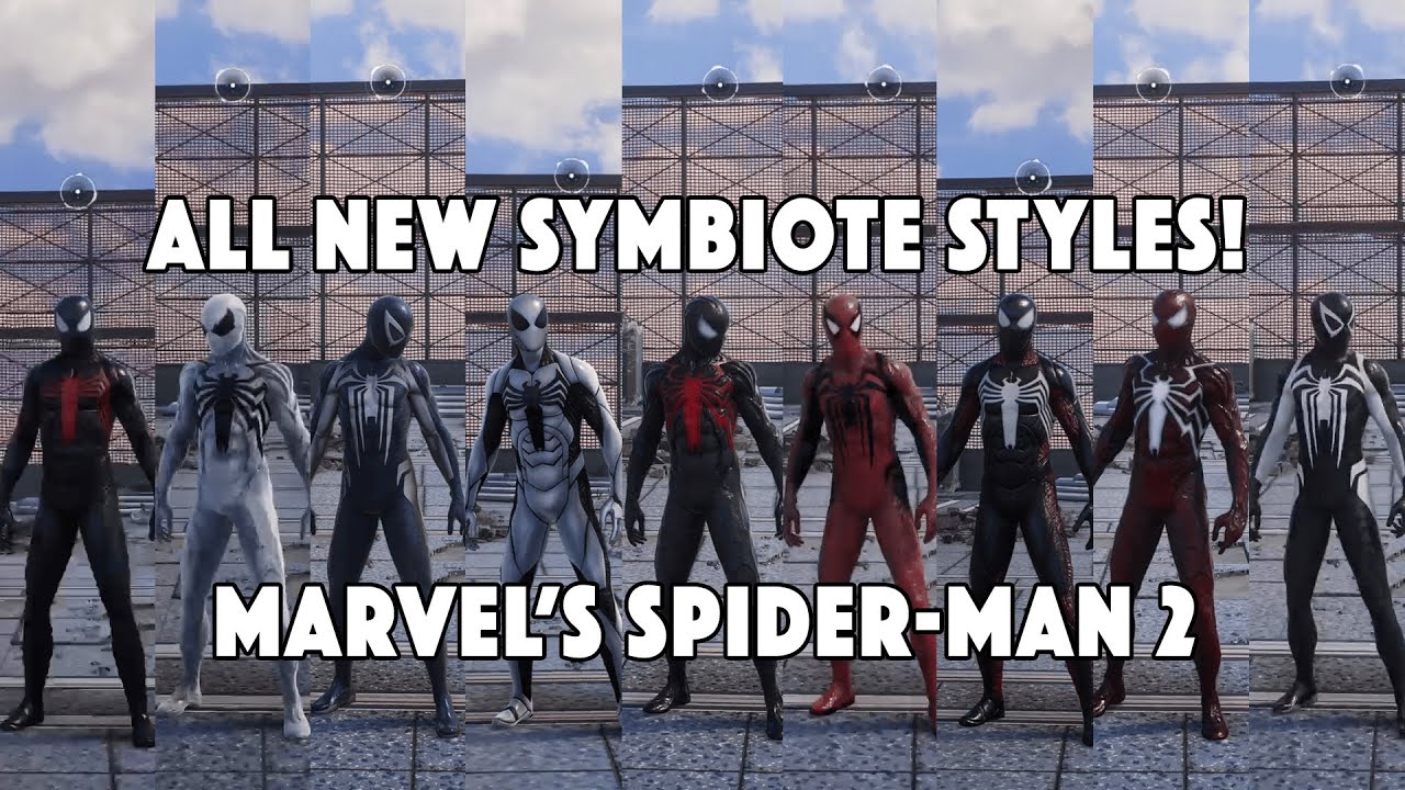 ALL NEW SYMBIOTE STYLES! - Marvel's Spider-Man 2 - YouTube