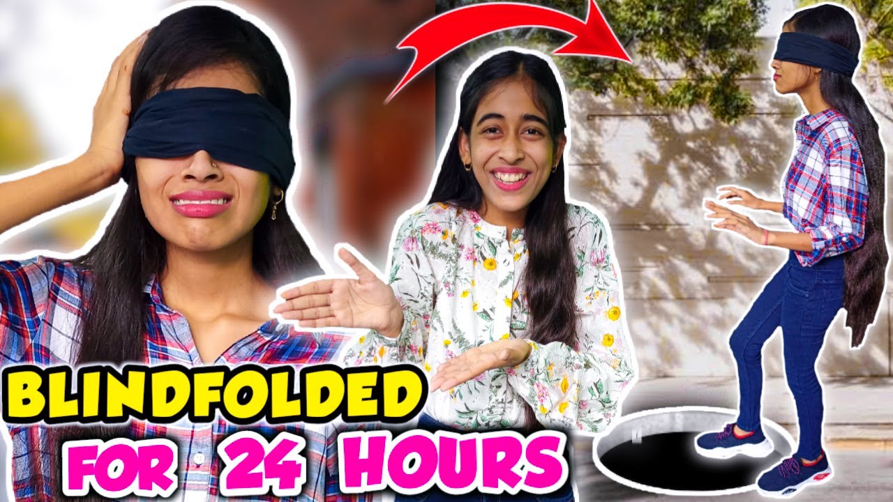 BLINDFOLDED FOR 24 HOURS CHALLENGE ! | *funniest challenge 😂*|| Keshari Sisters