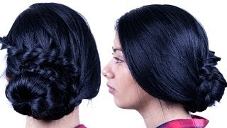 Elegant Wrap Around Braid Updo Tutorial