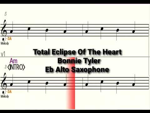 TOTAL ECLIPSE OF THE HEART - Instrumental Sax Cover (Angelo Torres) ​#shorts