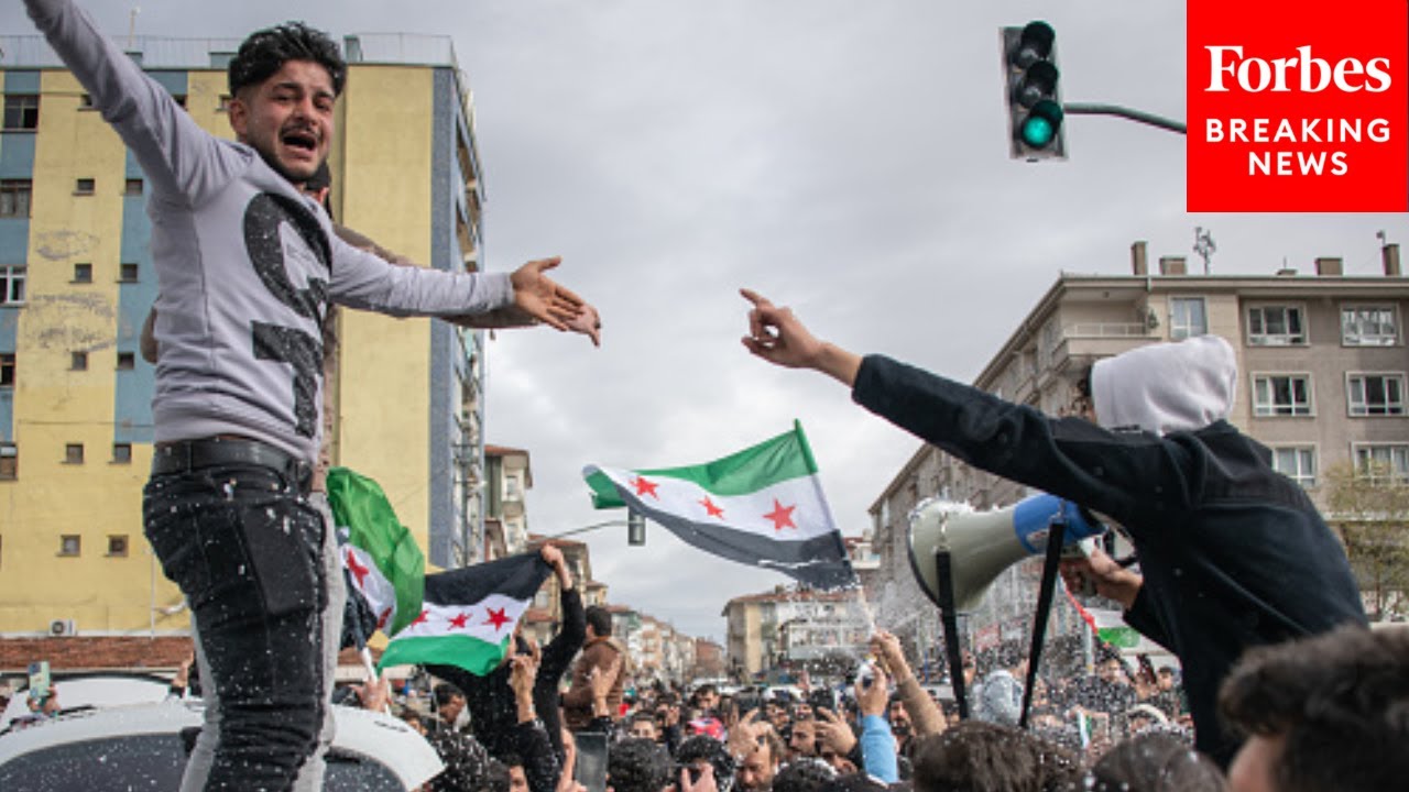 Celebrations In Turkey After Collapse Of Assad Regime - YouTube