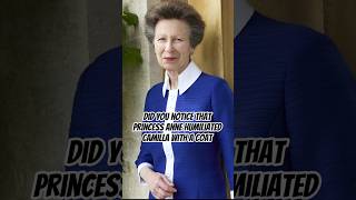 Did You Notice That Princess Anne Humiliated Camilla With A Coat