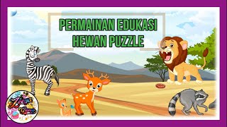 Permainan Edukasi - Puzzle Hewan Untuk Anak - Anak 🦁🐰🐬🐮🐶🐵 screenshot 4