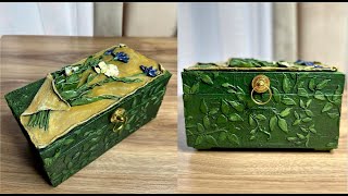 How to turn cardboard into a beautiful jewelry box/Tutorial