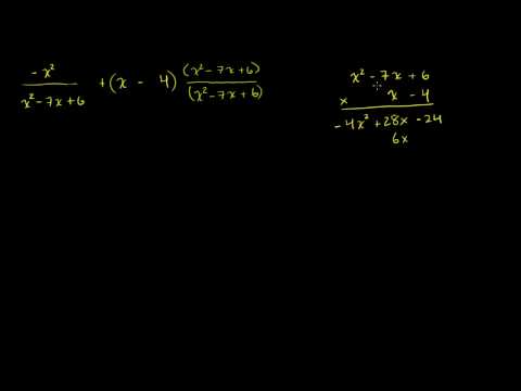 Adding Rational Expressions Example 1