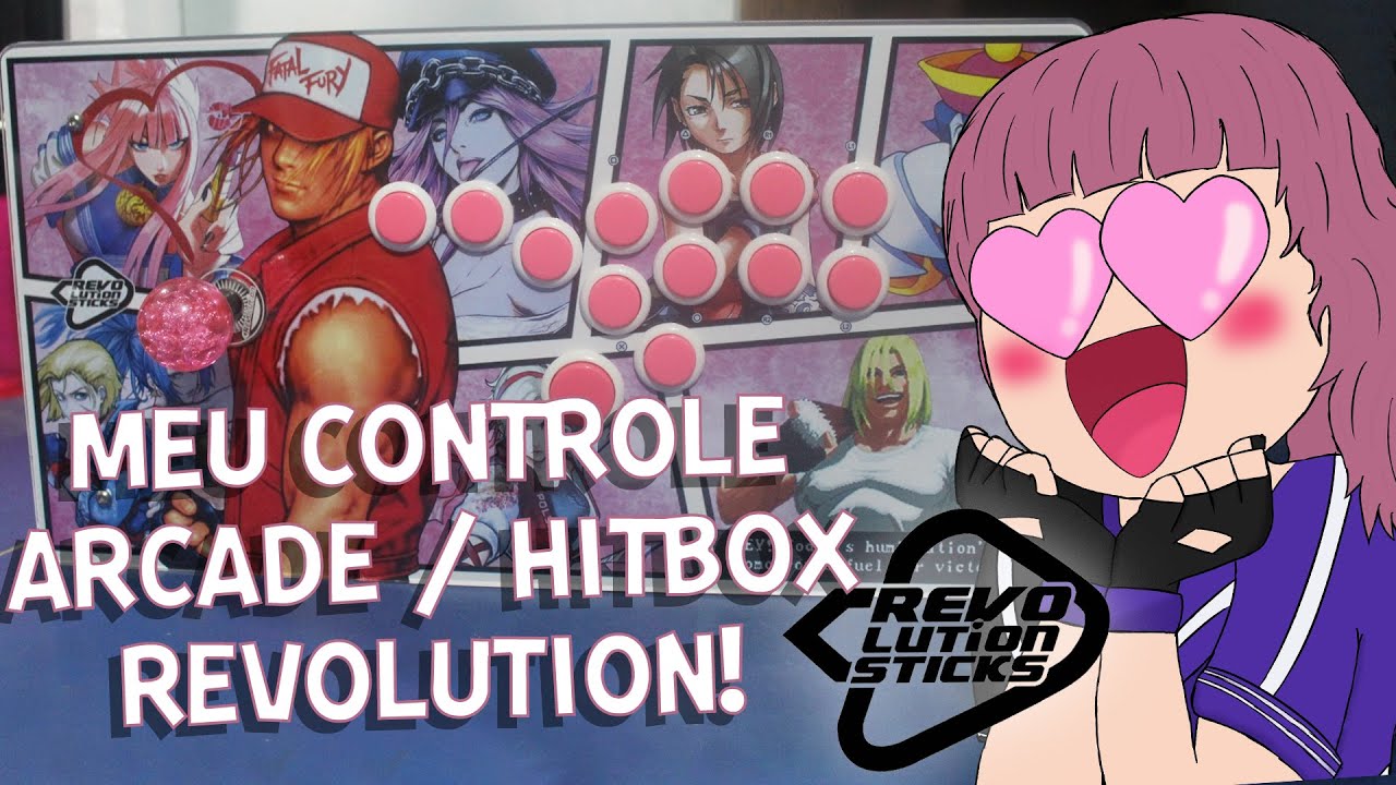 Meu CONTROLE ARCADE HÍBRIDO REVOLUTION! ❤️