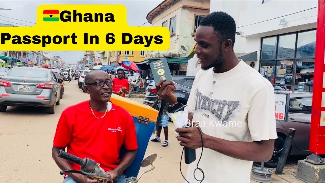 His Ghana Passport arrived in just six(6) days after application with ...