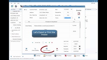 Estimating program for painters | Create a Invoice using The Paint Estimator